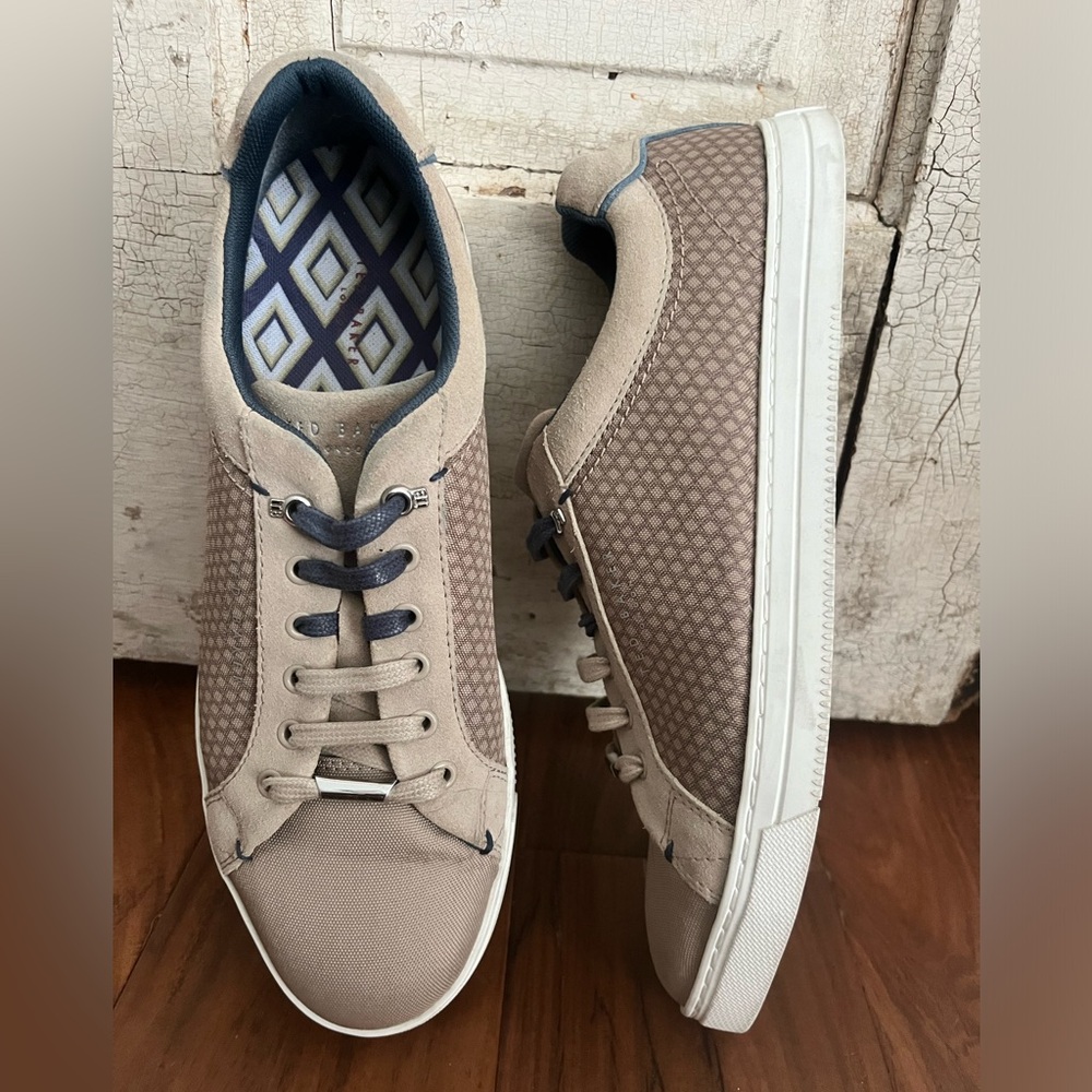 Ted Baker canvas lace up sneakers